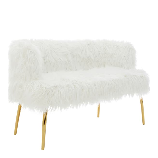 Fifty Five South Clarence Natural Fur Effect Sofa