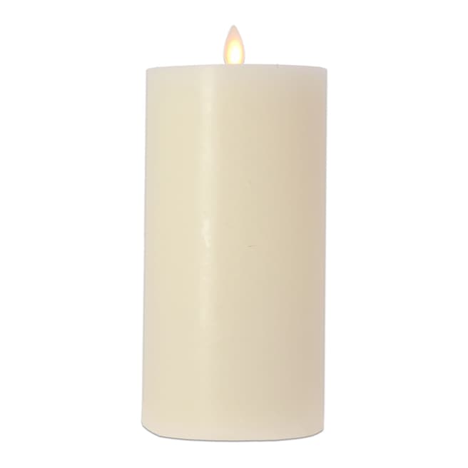 Luminara Ivory Flat Top Pillar Candle 20cm