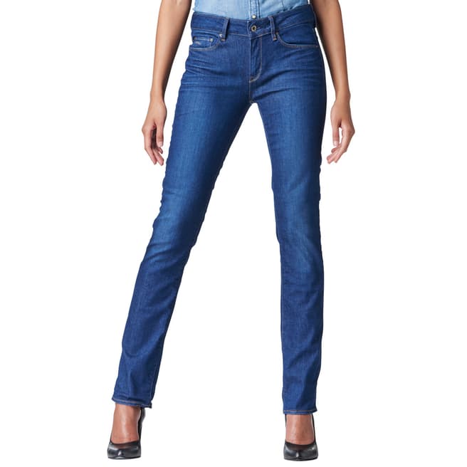 G-Star True Blue 3301 Contour Stretch Straight Jeans