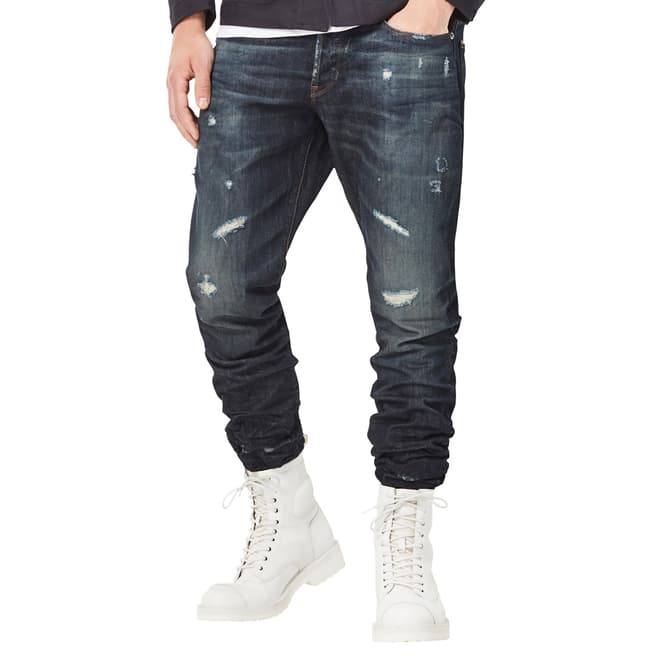 G-Star Midnight Wash 3301 Cotton Tapered Jeans