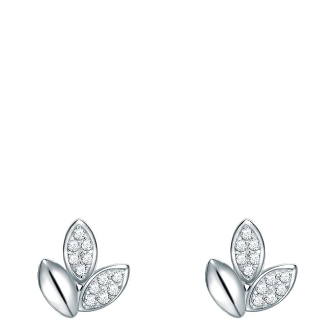 Carat 1934 Silver Crystal Petal Earrings
