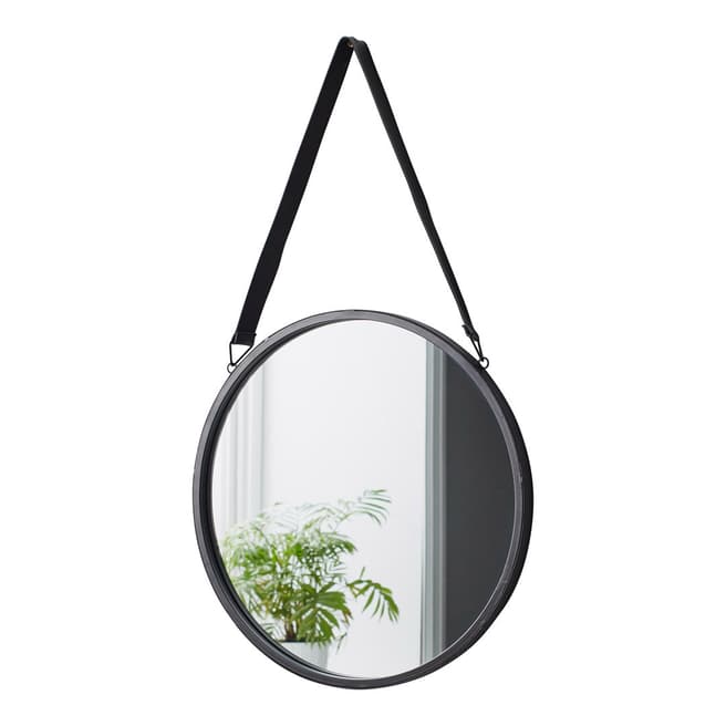 Native Home & Lifestyle Round Mirror with Leather Strap