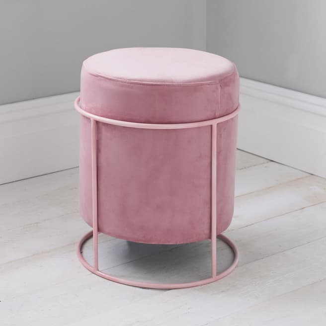 Native Home & Lifestyle Pastel Pink Stack Stool 37x45cm