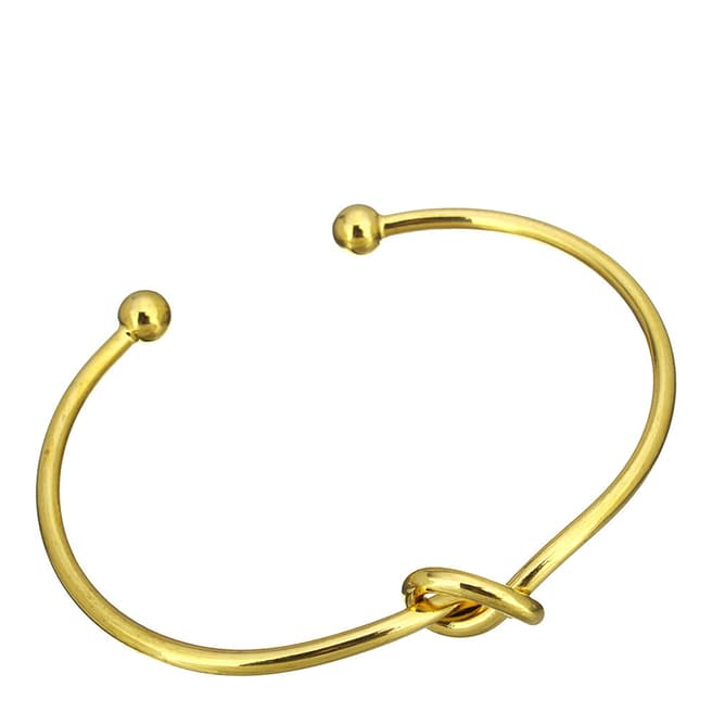 Chloe Collection by Liv Oliver Gold Plated knotted Bangle