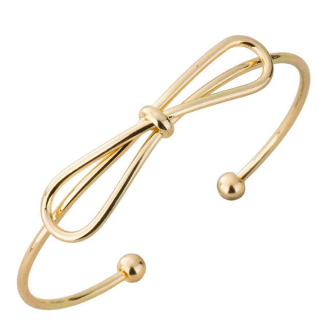 Chloe Collection by Liv Oliver Gold Bow Knotted Bangle
