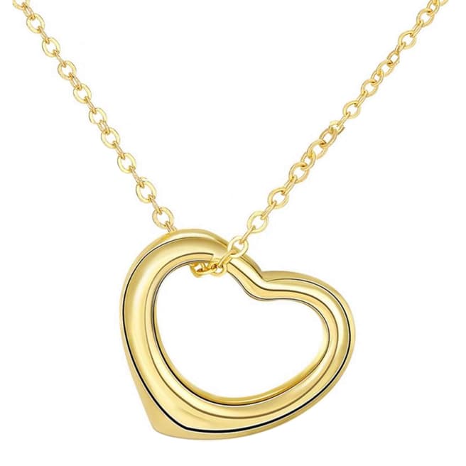 Chloe Collection by Liv Oliver Gold Open Heart Love Necklace