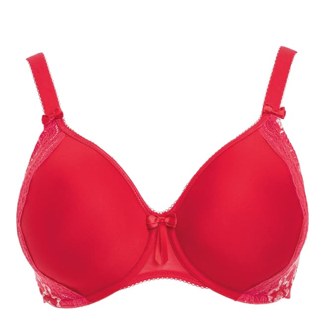 Elomi Red Amelia Underwired Bandless Spacer Moulded Bra