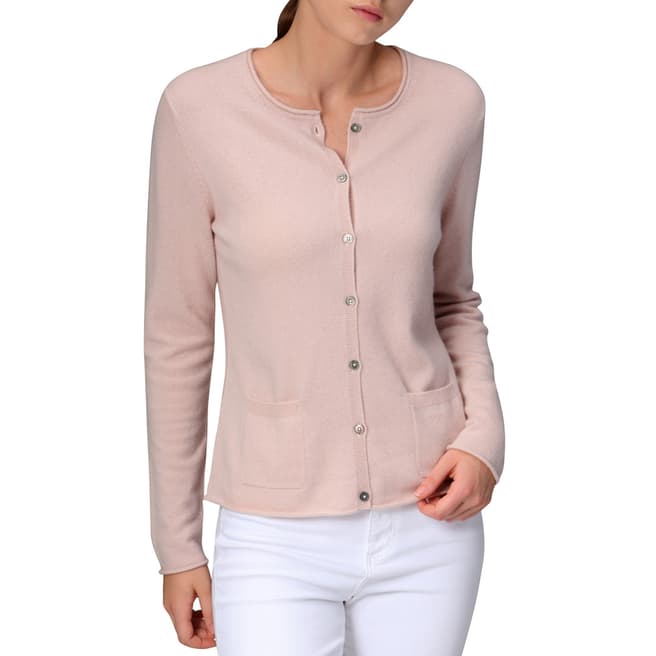 Manode Rose Cashmere Knitted Cardigan