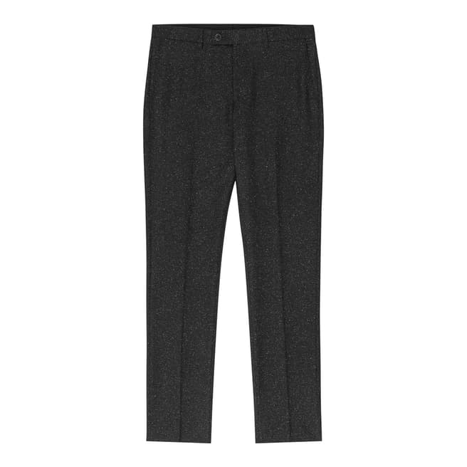 Reiss Charcoal Function Salt And Pepper Trousers