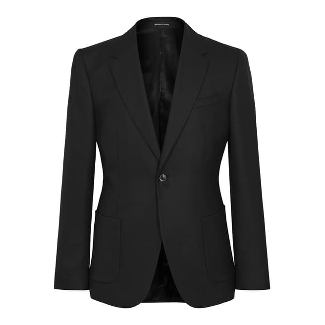 Reiss Black Rage Slim Wool Suit Jacket