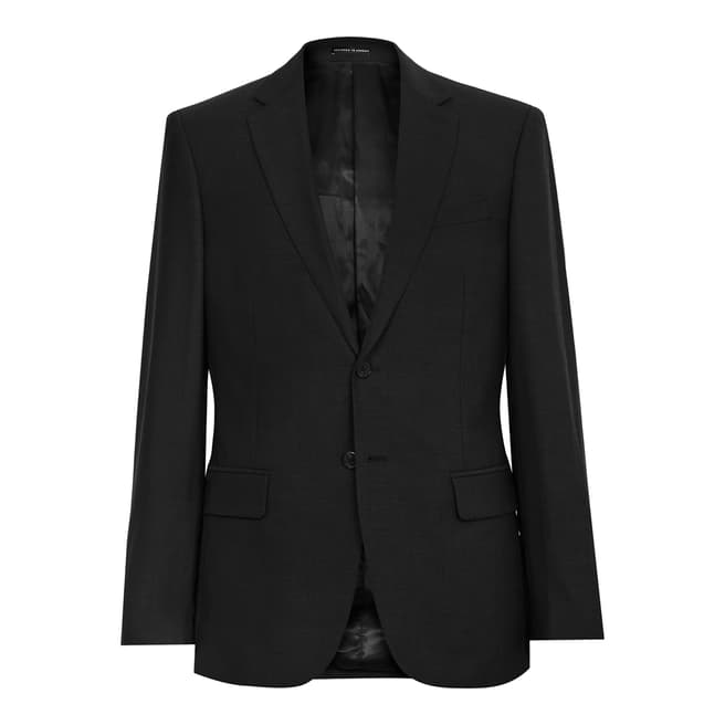 Reiss Black Bravo Modern Wool Suit Jacket