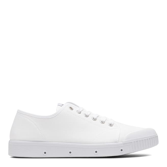 Reiss White Springcourt Cotton Sneakers