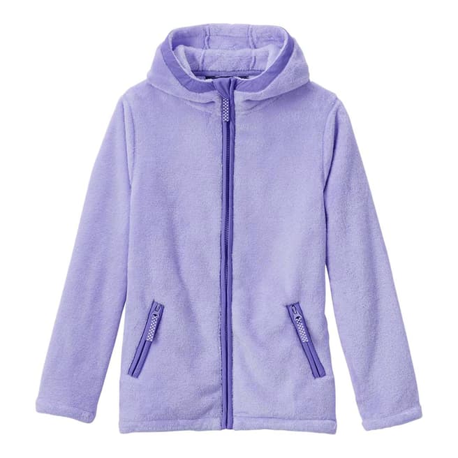 Lands End Girls' Purple Softest Fleece Jacket
