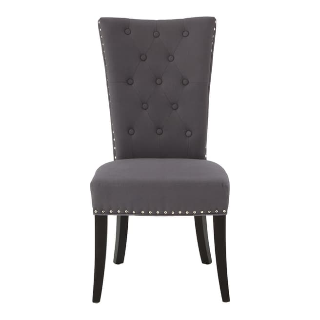 Fifty Five South Regents Park Dining Chair, Grey Cotton
