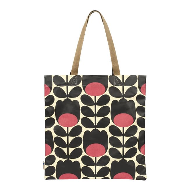Orla Kiely Pink Tulip Stem Print Book Bag