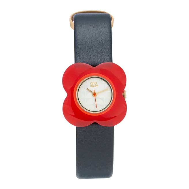 Orla Kiely Navy Poppy Watch