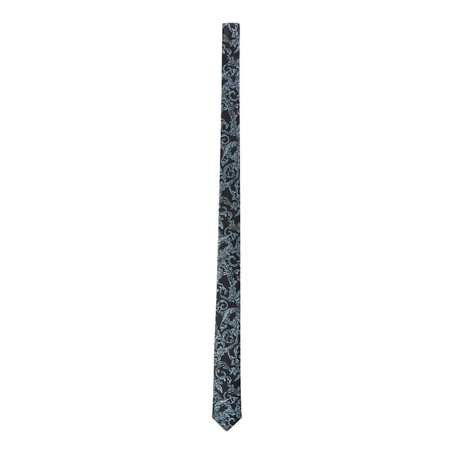 Versace Collection Black/Blue Silk Tie 5cm