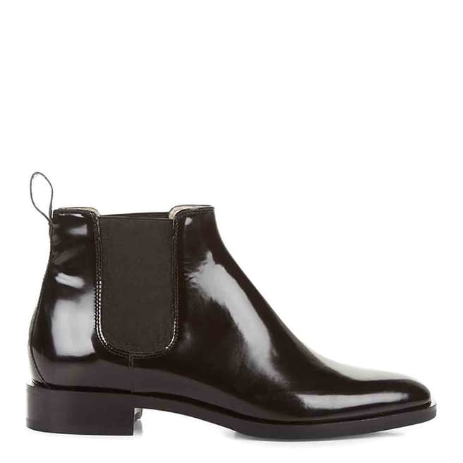Hobbs London Black Wren Leather Ankle Boots