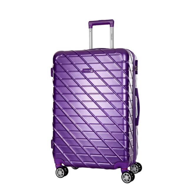 Travel One Purple Leiria 8 Wheel Suitcase 56cm