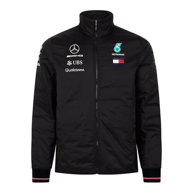 Mercedes AMG-Petronas Motorsport Men's Black Lightweight Padded Jacket