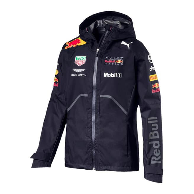 Red Bull Racing Men's Navy Team Rain Jacket