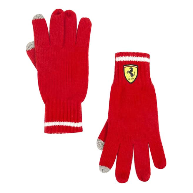 Scuderia Ferrari Red Knitted Gloves