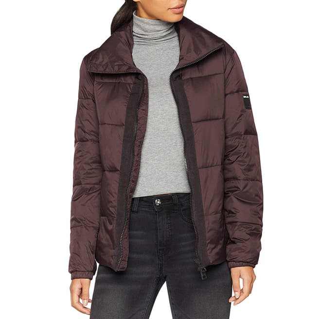 Replay Coffee Quilted Down Jacket