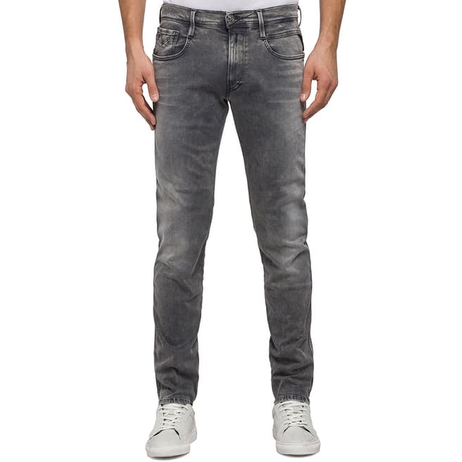 Replay Mid Grey Anbass Slim Stretch Jeans