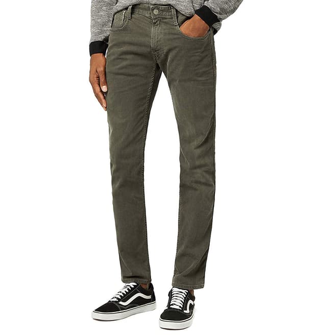 Replay Anthracite Anbass Stretch Slim Jeans