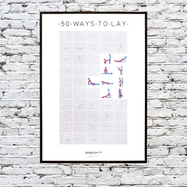 Thumbs Up 50 Ways to Lay Scratch & Reveal Poster
