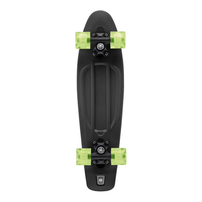 Xootz Black LED Wheel Retro Skateboard 22 Inch