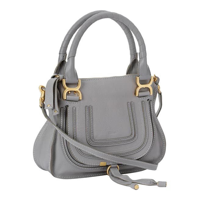 Chloe Cashmere Grey Small Marcie Double Carry Bag