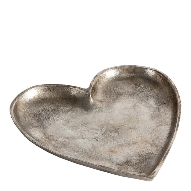 Gallery Living Silver Carrigan Heart Dish 16x16cm