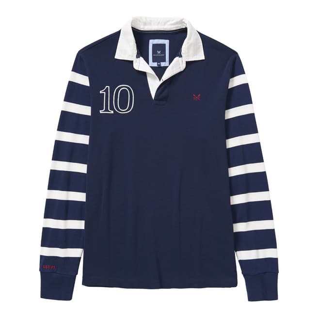 Crew Clothing Navy Numbers Rugby