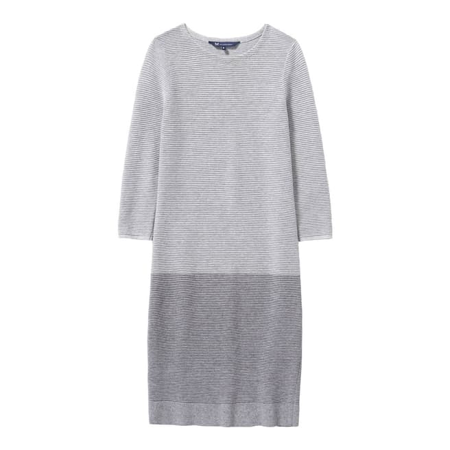 Crew Clothing Grey Beaford Knitted Dress