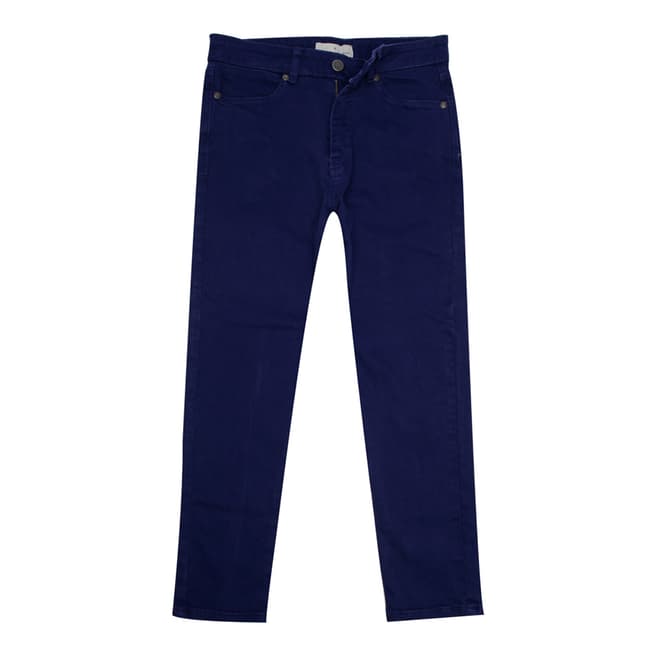 Crew Clothing Navy Crop Trousers