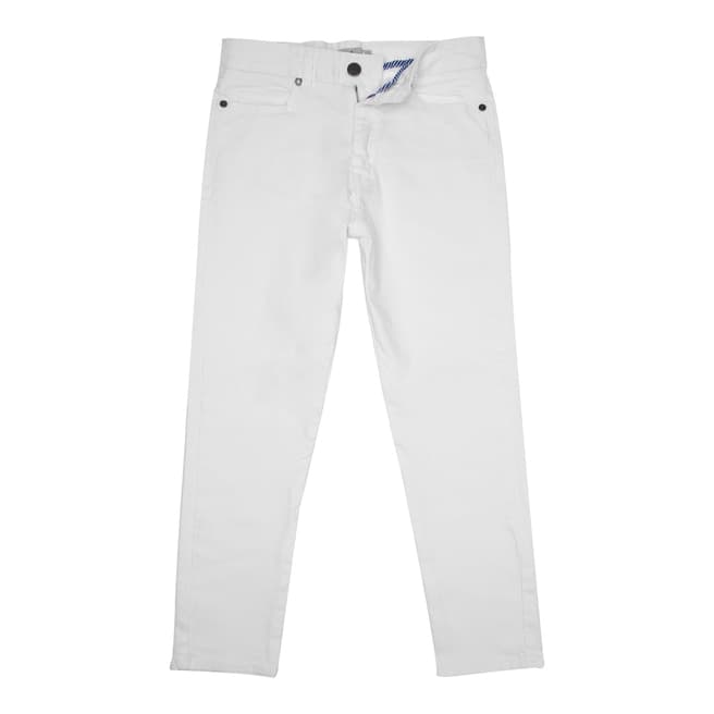 Crew Clothing White Crop Trousers
