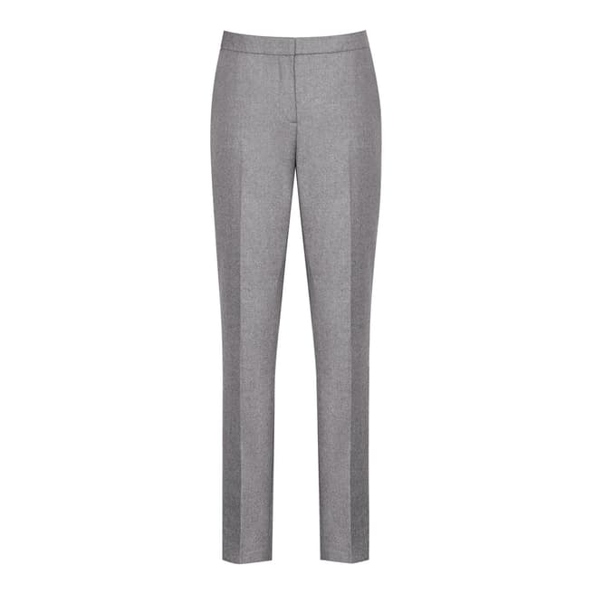 Reiss Grey Sammy Tailored Wool Trousers