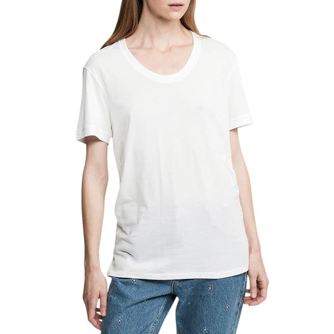 Zoe Karssen Optical White Loose Fit T-Shirt