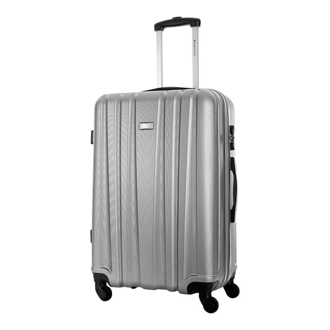 Platinium Silver Akina 4 Wheel Suitcase 66cm