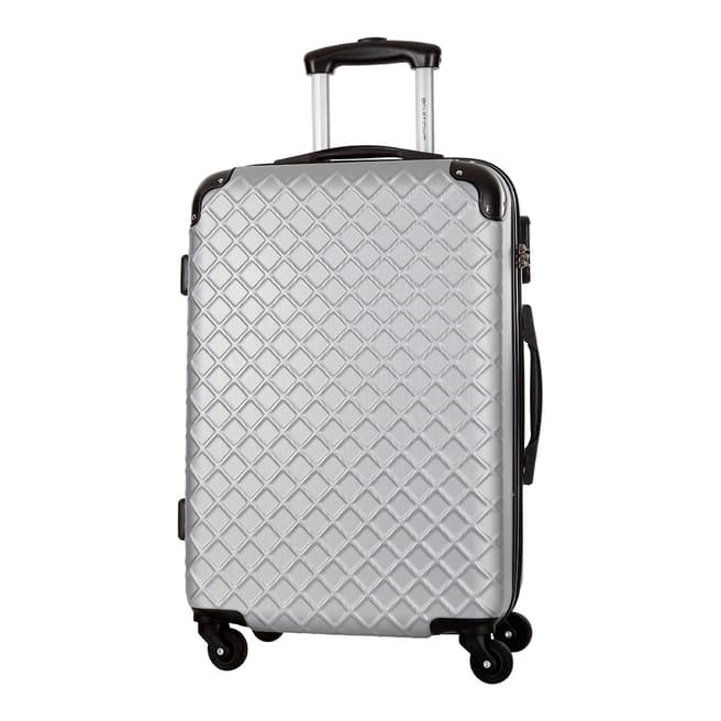 Platinium Silver Sifnos 4 Wheel Suitcase 66cm
