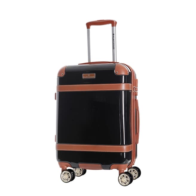 Platinium Black Venicia 8 Wheel Suitcase 66cm