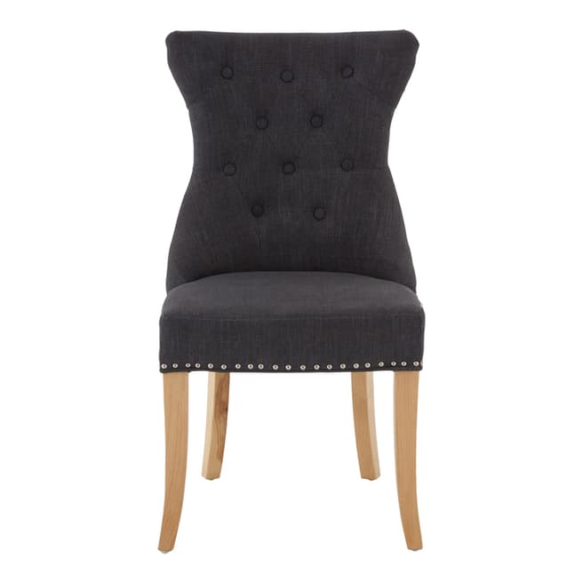 Fifty Five South Regents Park Dining Chair, Grey Cotton