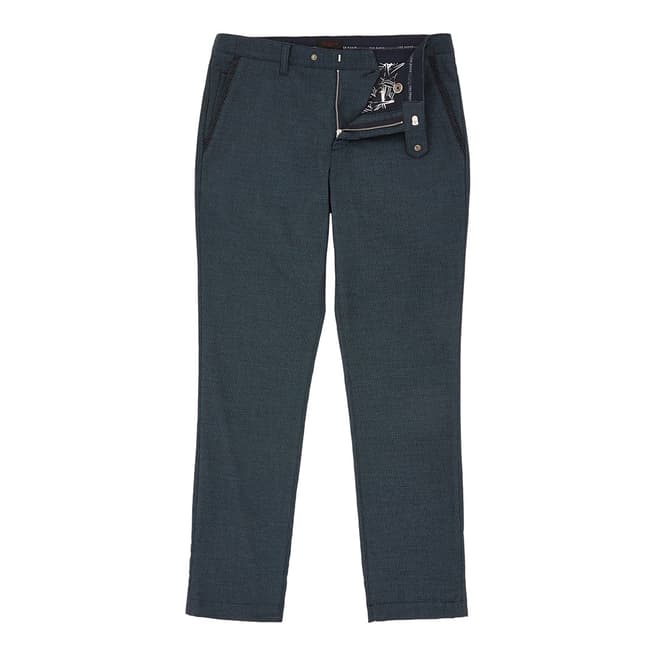 Ted Baker Navy Unpar Water-Repellent Golf Trousers