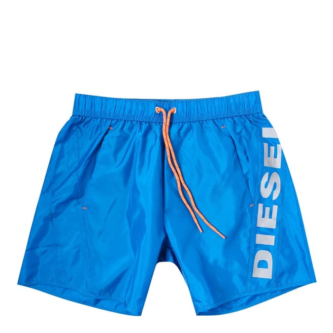 Diesel Bright Blue/Orange Swim Trunks