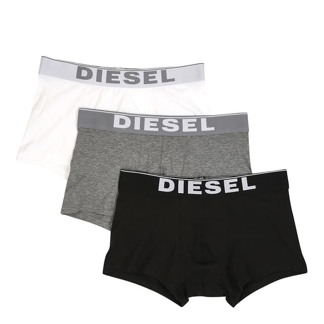 Diesel White/Grey/Black Boxer 3 Pack