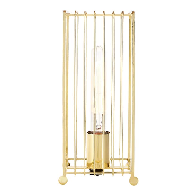 Premier Housewares Deco Gold Finish Table Lamp
