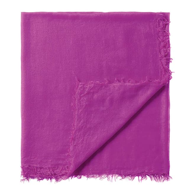 Pure Collection Magenta Ultra Soft Gauzy Scarf