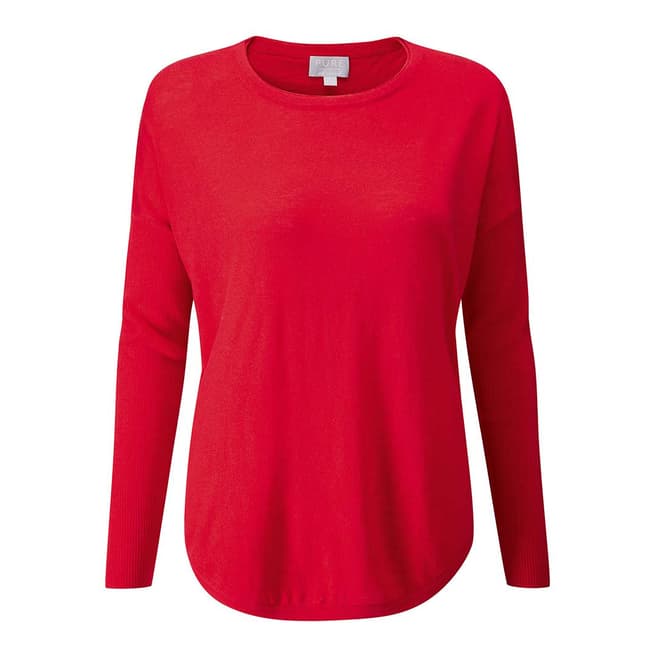 Pure Collection Red Ultra Soft Merino Jumper