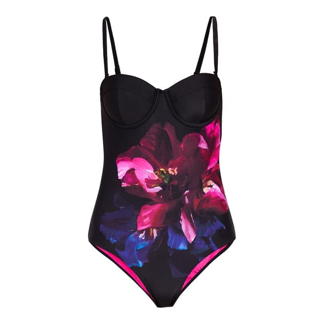 Ted Baker Navy Imaja Impressionist Cup Swimsuit